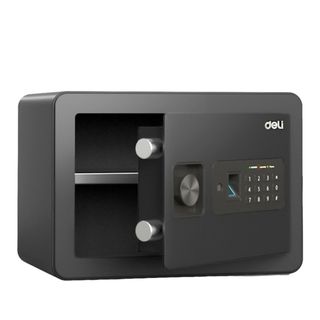 Сейф Deli "ET591", биометрический + электронный код + ключ, 250*350*250 мм, 8,6 кг / Сейфы