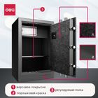 Сейф Deli "3656A", электронды код + кілт, 795*480*440 мм, 58 кг, сұр