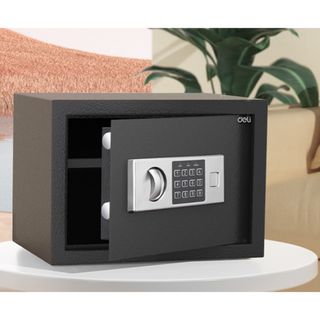 Сейф Deli "ET521", электронный код + ключ, 250*350*250 мм, 6,7 кг / Сейфы