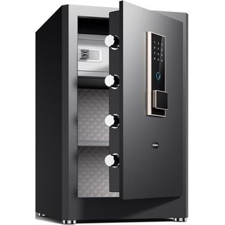 Сейф Deli "ET596", биометрический + электронный код + ключ, 600*380*360 мм, 23,3 кг / Сейфы oe.kz Сейф Deli "ET596", биометрический + электронный код + ключ, 600*380*360 мм, 23,3 кг / Сейфы