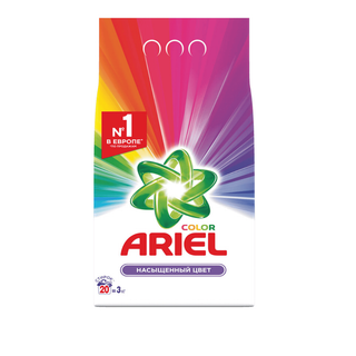 Кір жуғыш ұнтақ Ariel Автомат "Color", 3 кг, жұмсақ қаптама / Кір жуғыш ұнтақтар oe.kz Кір жуғыш ұнтақ Ariel Автомат "Color", 3 кг, жұмсақ қаптама / Кір жуғыш ұнтақтар
