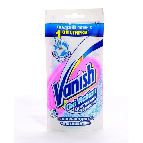 Пятновыводитель + отбеливатель жидкий для тканей VANISH OXI ACTION, 100 мл  / Чистящие средства №2