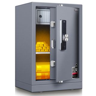 Сейф Deli "3645A", электронный код + ключ, 695*430*380 мм, 48 кг / Сейфы
