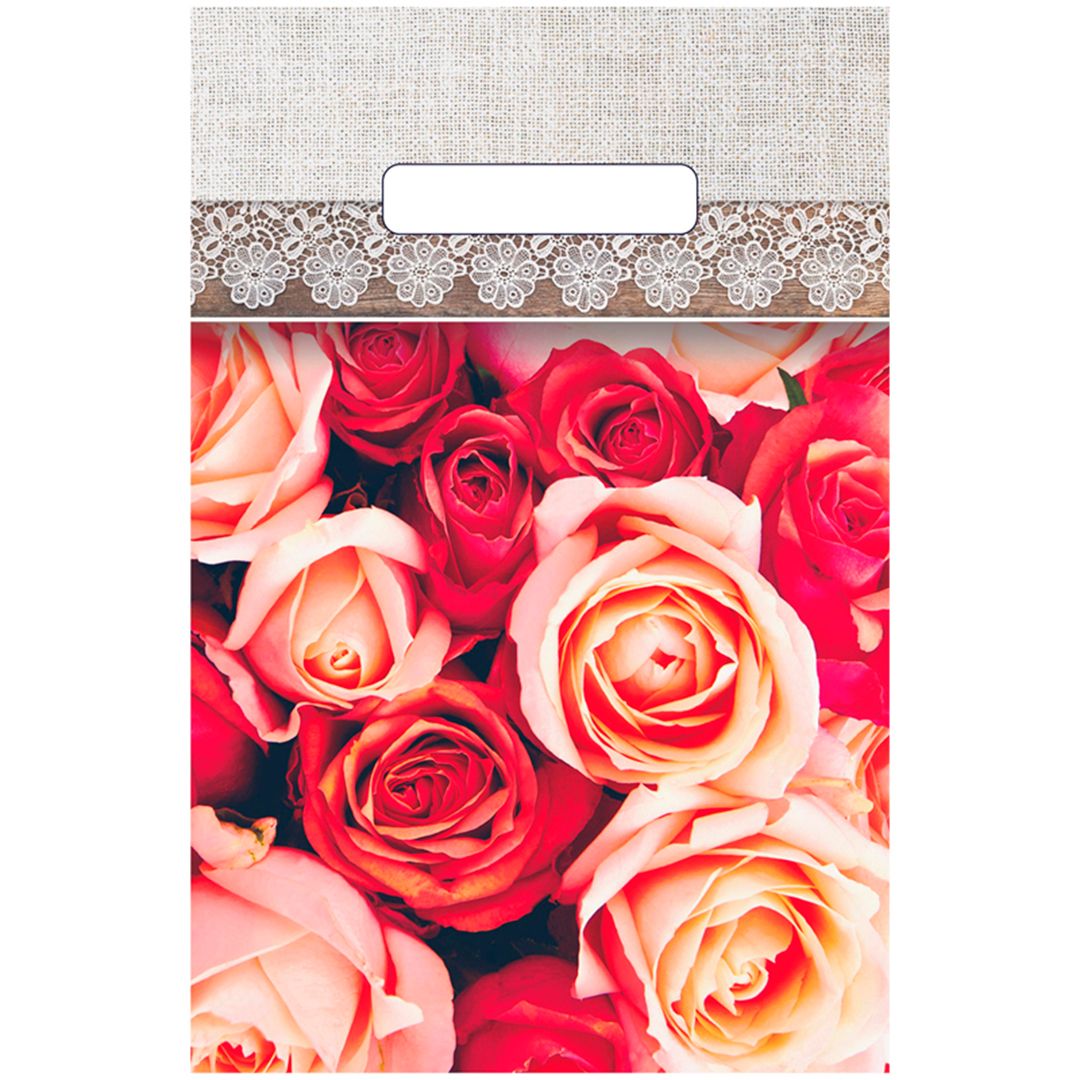 Пакет с прорубной ручкой Артпласт "Афродита", 20*30 см, 100 шт. / Пакеты-майка