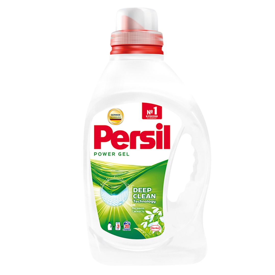 Гель для стирки Persil "Весенняя свежесть", концентрат для белого, 1300 мл / Стиральные порошки