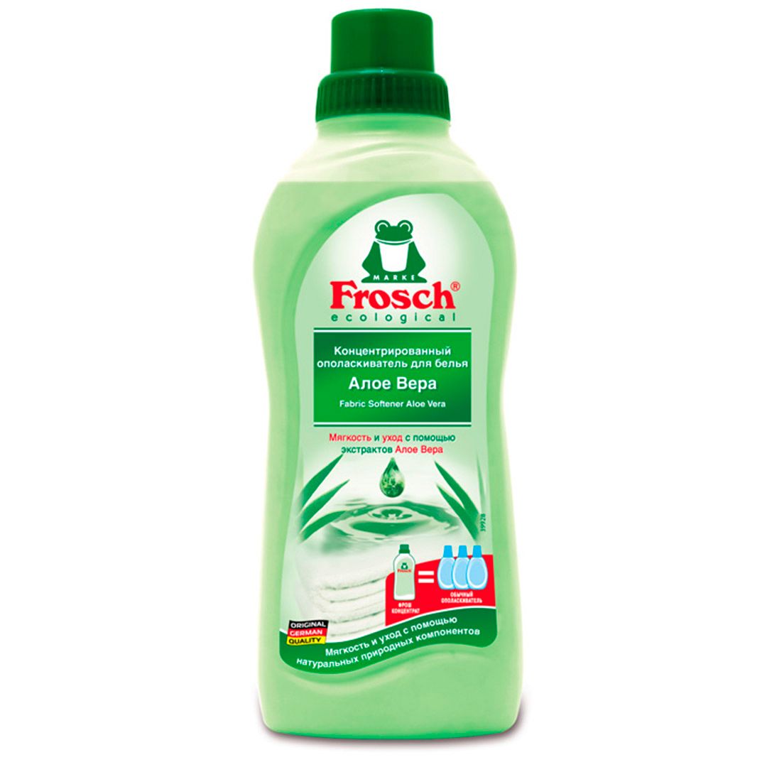 Ополаскиватель для белья Frosch "Алоэ Вера", 750 мл / Кондиционеры для белья oe.kz Ополаскиватель для белья Frosch "Алоэ Вера", 750 мл / Кондиционеры для белья