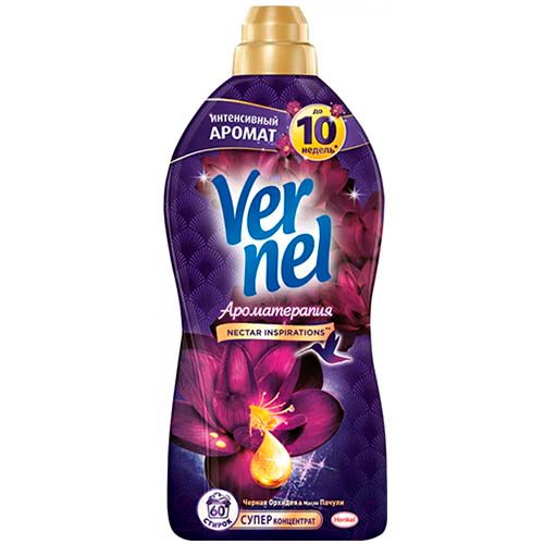 Кондиционер для белья Vernel Ароматерапия "Черная орхидея и масло пачули", 1820 мл / Кондиционеры для белья
