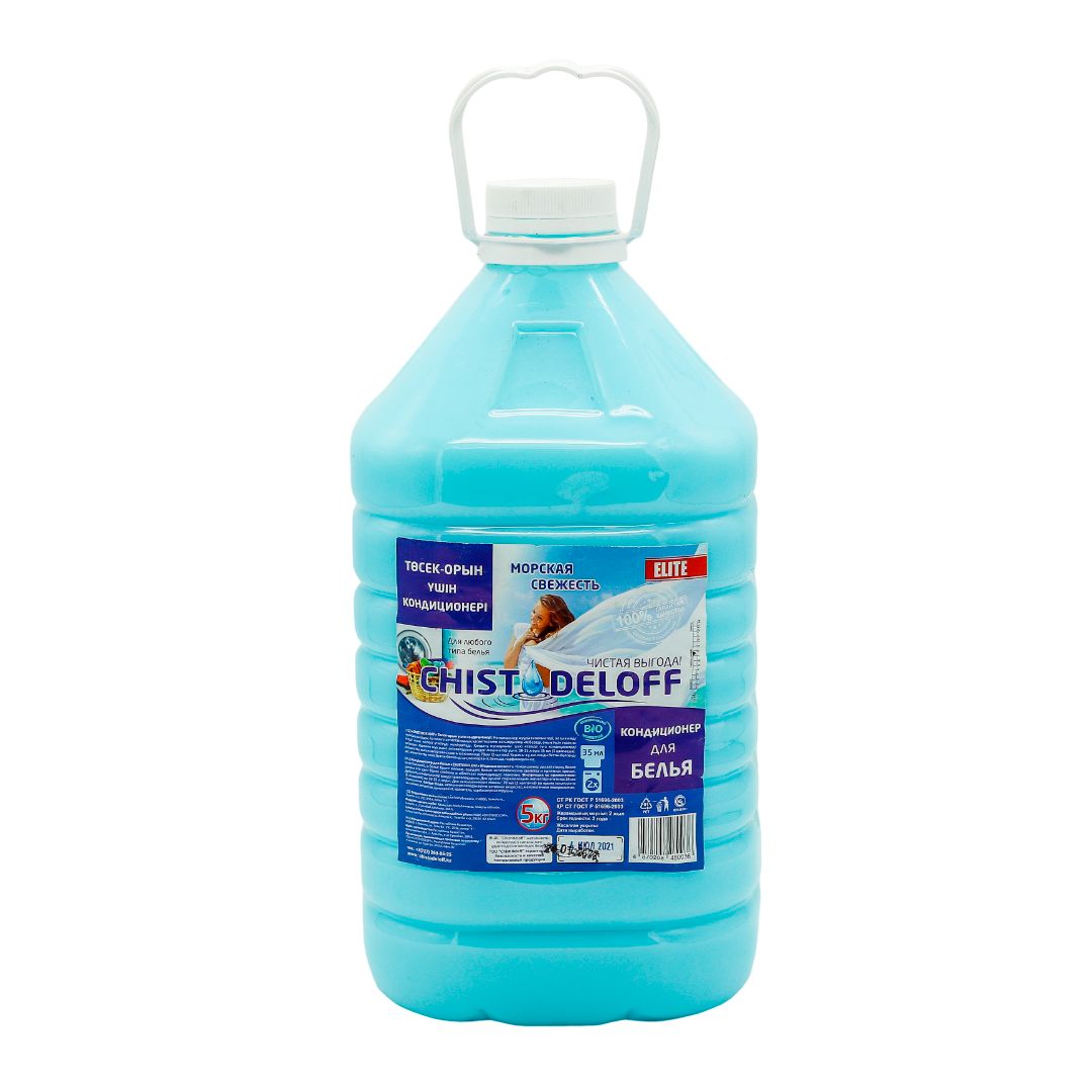 Кондиционер для белья Chistodeloff Elite "Морской бриз", 5000 мл, ПЭТ / Кондиционеры для белья