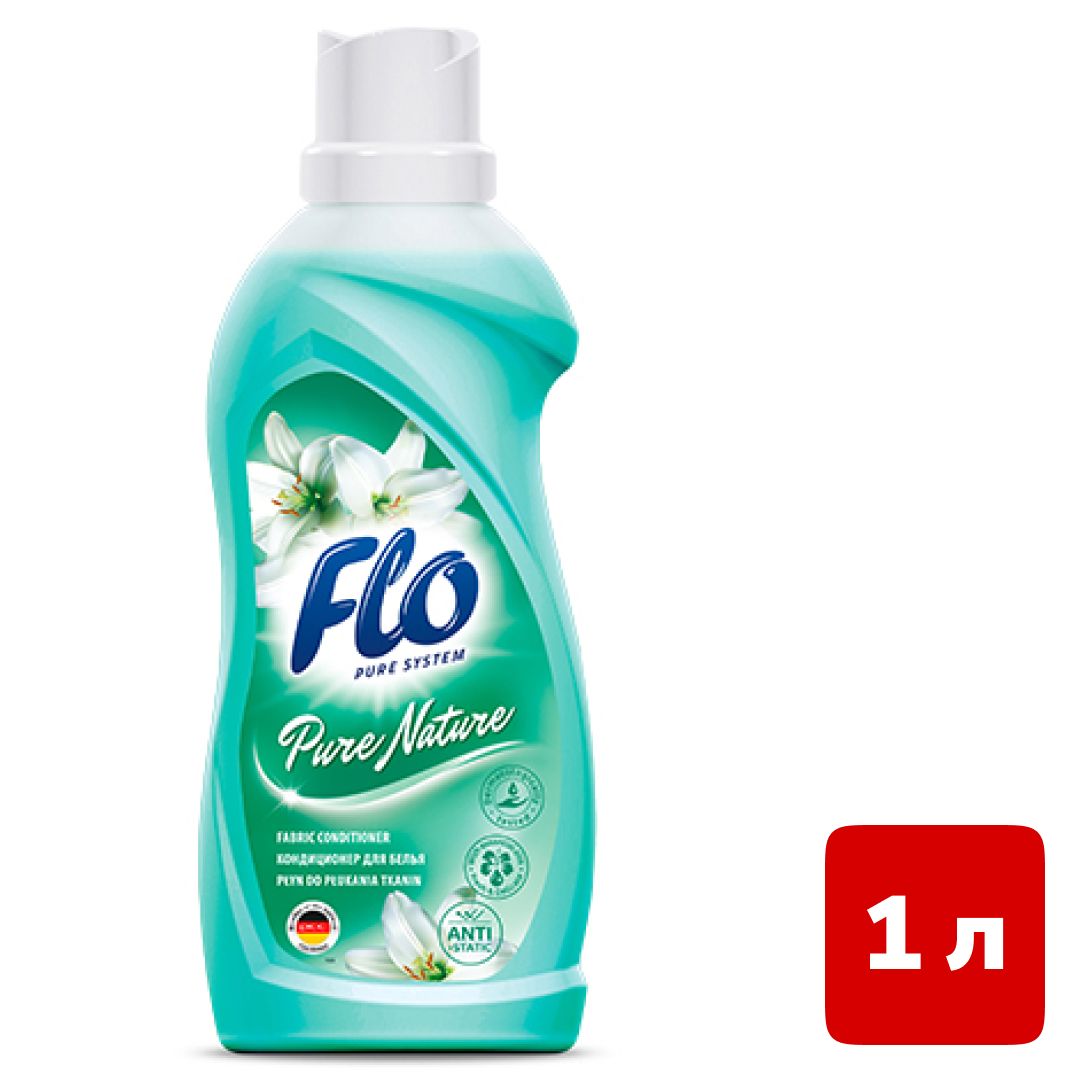 Ополаскиватель для белья Flo "Pure Nature", 1000 мл / Кондиционеры для белья