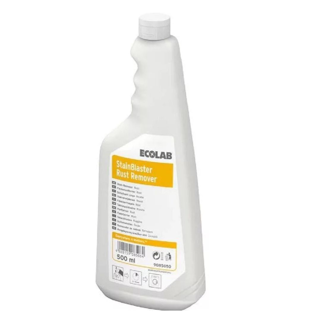 Пятновыводитель для удаления ржавчины Ecolab "StainBlaster Rust Remover", 500 мл, 4 шт/упак / Пятновыводители, отбеливатели oe.kz Пятновыводитель для удаления ржавчины Ecolab "StainBlaster Rust Remover", 500 мл, 4 шт/упак / Пятновыводители, отбеливатели