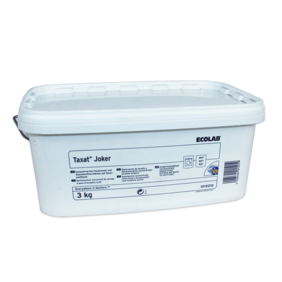 Средство отбеливающее Ecolab "Taxat Joker", 3 кг / Пятновыводители, отбеливатели oe.kz Средство отбеливающее Ecolab "Taxat Joker", 3 кг / Пятновыводители, отбеливатели