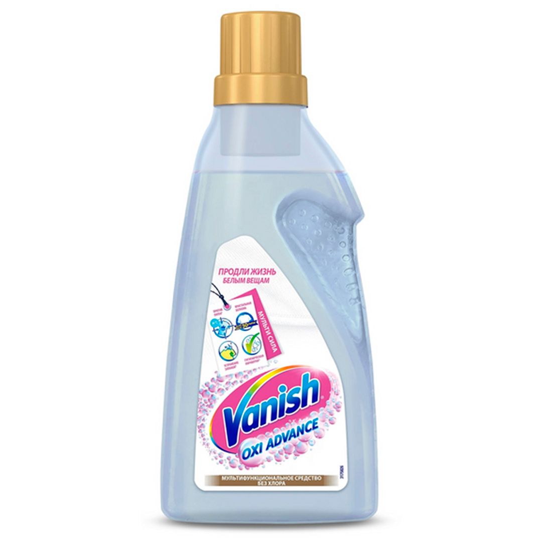 Пятновыводитель для белых тканей Vanish "Oxi Advance. Мультисила", гель, 750 мл / Чистящие средства