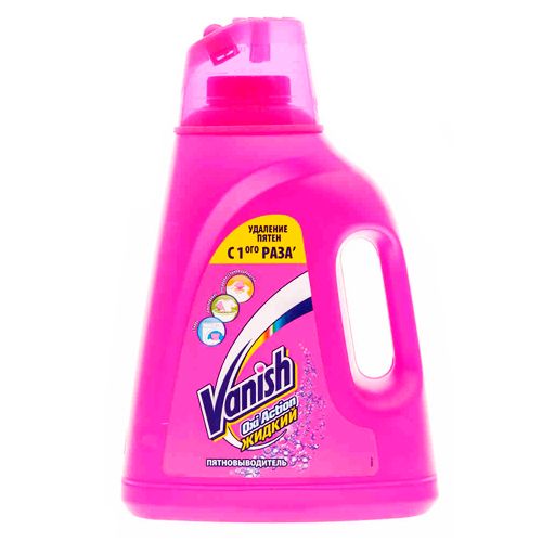Пятновыводитель для тканей Vanish "Oxi Action", 2000 мл / Пятновыводители, отбеливатели