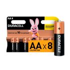 Батарейки Duracell Optimum пальчиковые АА LR6-8BL, 1.5 V, 8 шт./уп., цена за упаковку