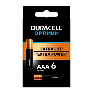 Батареялар Duracell Optimum шынашақты ААА LR03-6BL, 1.5 V, 6 дана/қапт, баға бір қаптамасы үшін / Батареялар