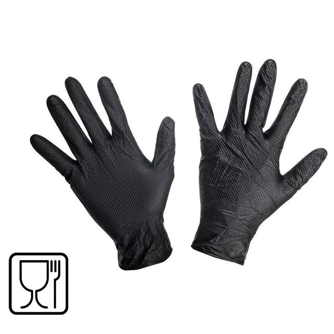 Перчатки одноразовые Manipula Specialist, нитриловые, неопудренные, размер L, 50 шт/упак, черные / Перчатки №2