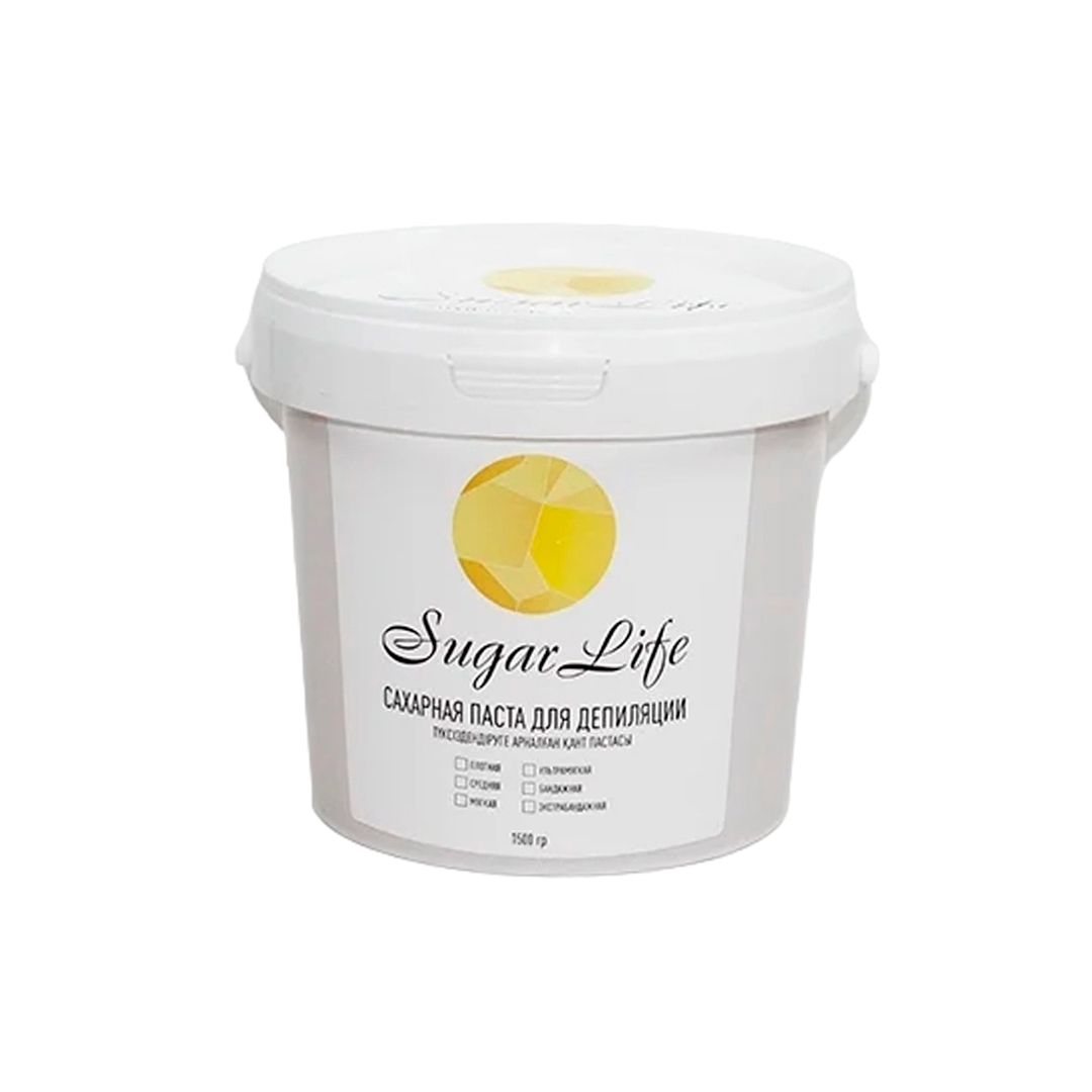 Шугарингке арналған қант пастасы Sugar Life, орташа, 1500 гр