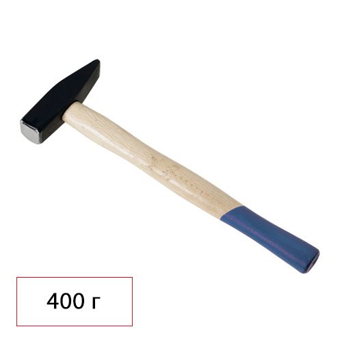 Молоток слесарный Hardax, 400 гр, деревянная рукоятка / null