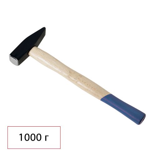 Молоток слесарный Hardax, 1000 гр, деревянная рукоятка / null
