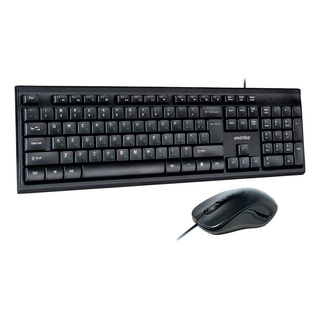 Сымды жинақ Smartbuy ONE 114282, пернетақта және тінтуір, ENG/RUS, USB, қара / Пернетақта+тінтуір жинақтары