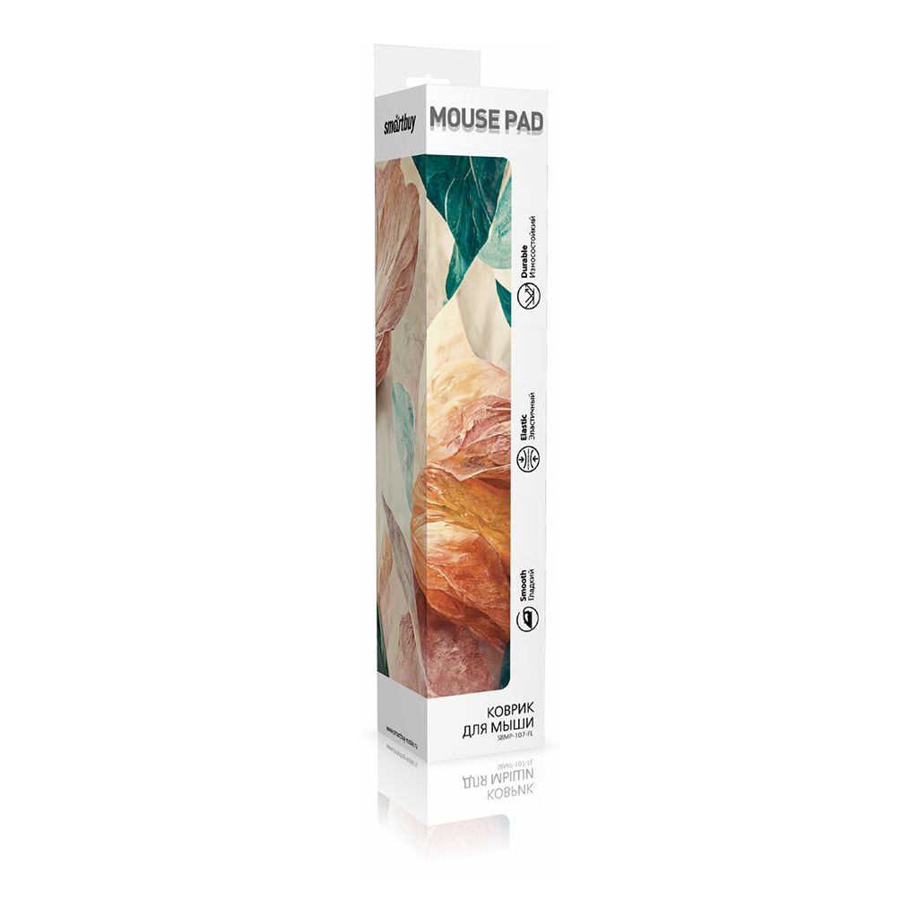 Коврик для мыши Smartbuy Flowers S, резиновая основа + тканевая поверхность, 280*230*3 мм / Коврики для мыши №2