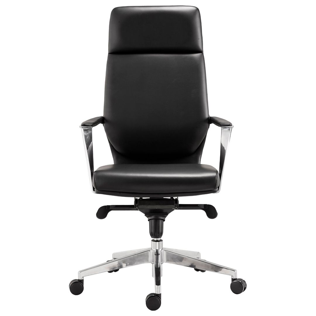 Кресло для руководителя Brabix Premium "Resonance EX-755", экокожа, алюминий, черное / Кресла для руководителей №5