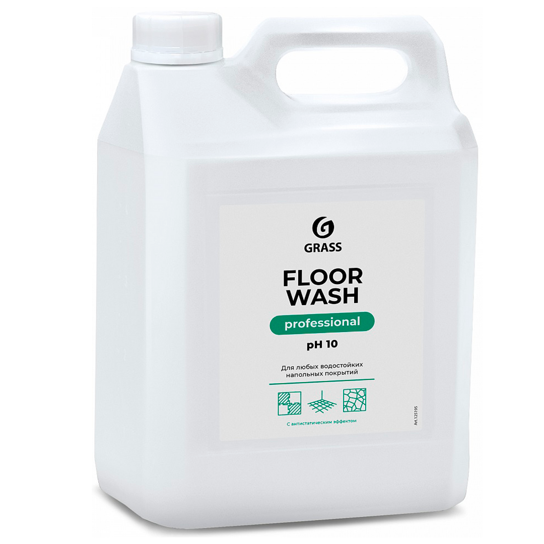 Средство для мытья пола Grass "Floor wash" нейтральное, 5,1 л / Средства для мытья полов