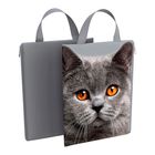 Тоқыма папка Erich Krause "Grey Cat", сыдырмада, A4