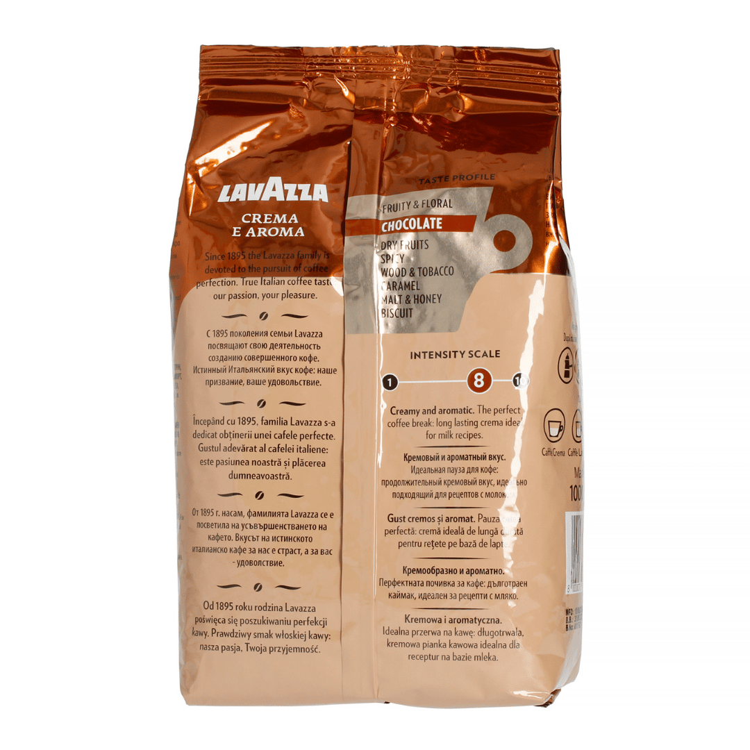 Кофе в зернах Lavazza "Crema E Aroma", средней обжарки, 1000 гр / Кофе зерновой №2