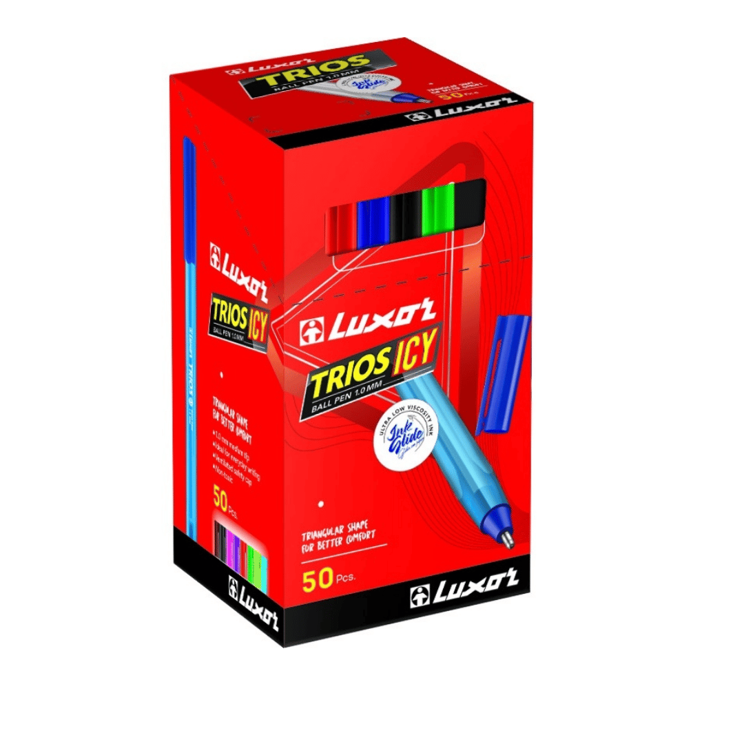 Шарлы қалам Luxor "Trios Icy", 0,7 мм, көк, баға бір дана үшін / Автоматты емес шарлы қаламдар №3