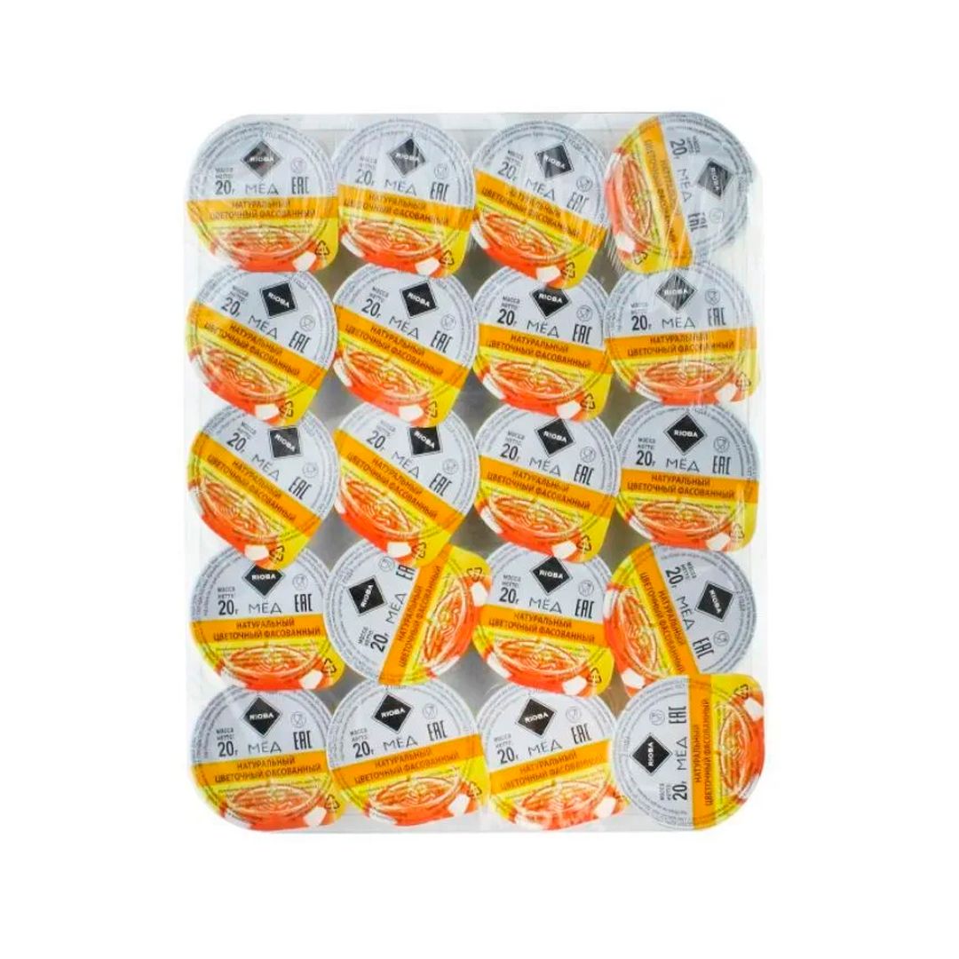 Мед цветочный "Rioba", 20 гр, 20 шт/упак / Мед, варенье, сиропы oe.kz Мед цветочный "Rioba", 20 гр, 20 шт/упак / Мед, варенье, сиропы