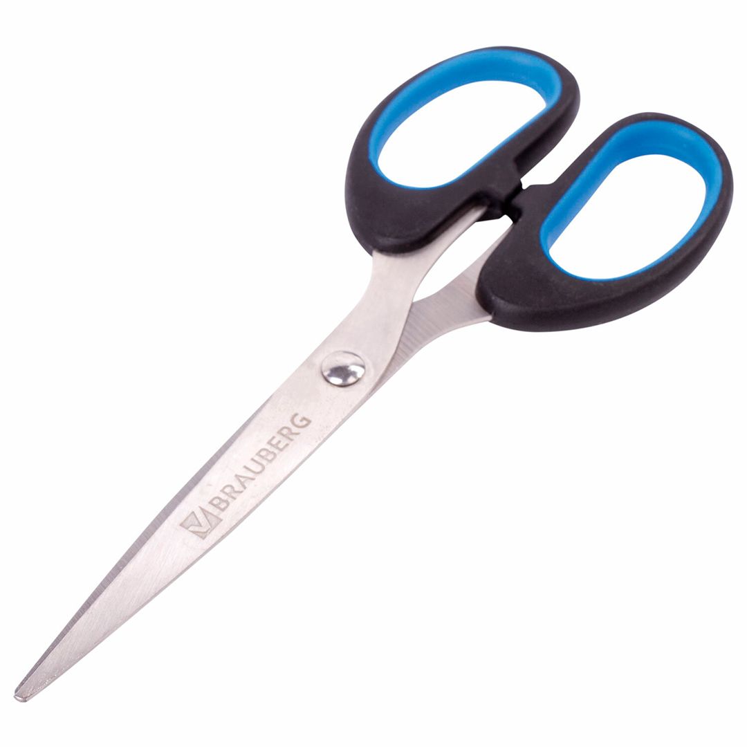 Ножницы Brauberg "Classic+", размер 16 см, черные / Ножницы №2