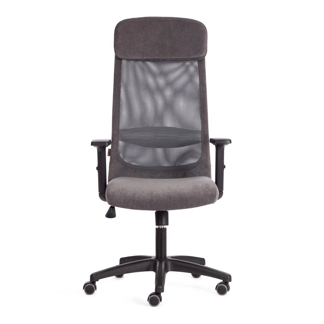 Кресло для руководителя Profit PLT, флок/ткань, серое / Кресла для руководителей №4