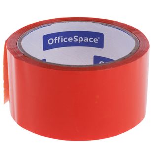 Клейкая лента OfficeSpace, ширина ленты 48 мм, длина намотки 40 м, толщина 45 мкм, оранжевая / Упаковочные и малярные ленты