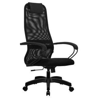 Басқарушы креслосы Helmi HL-E46 "Suasive", мата/тор, қара / Басқарушыларға арналған креслолар