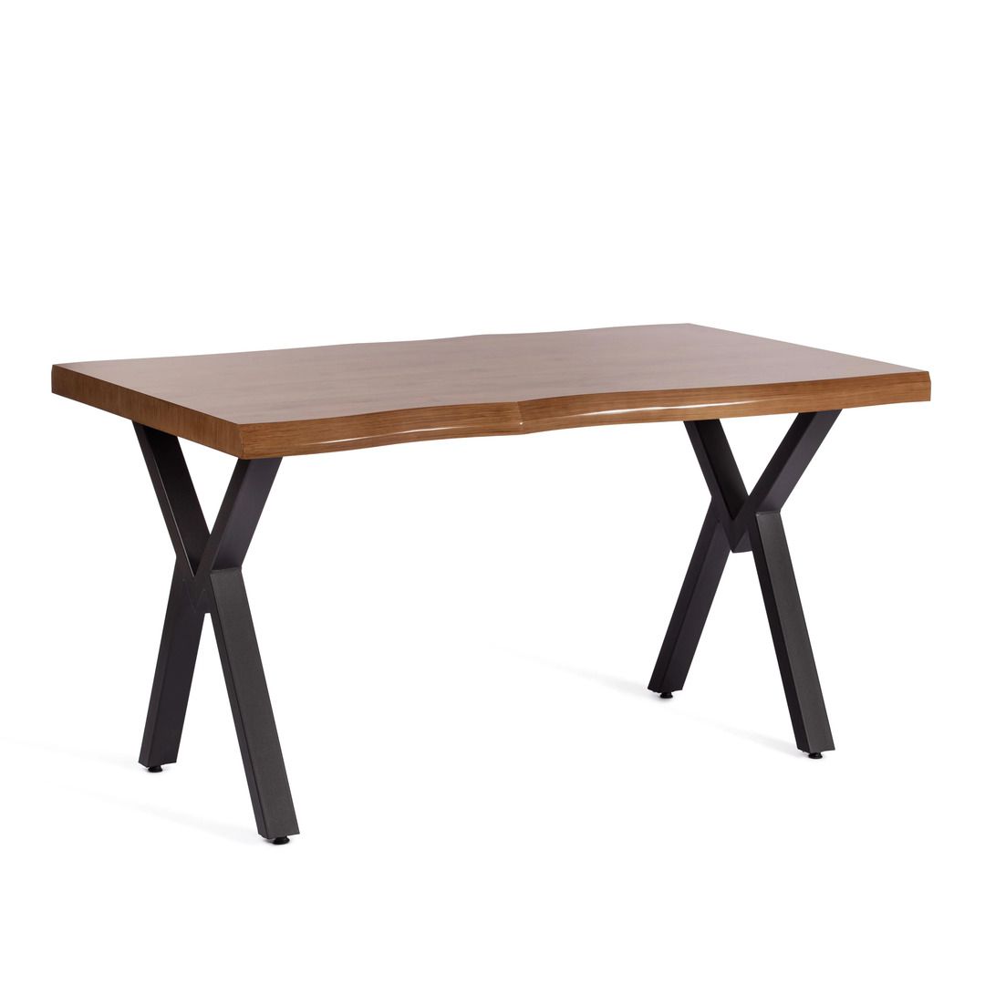 Стол кухонный Effron, металл/дерево, 1400*800*750 мм, коричневый / Столы