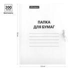 Қағаздарға арналған папка OfficeSpace, баулармен, пішімі А4, 320 гр/м2, ақ