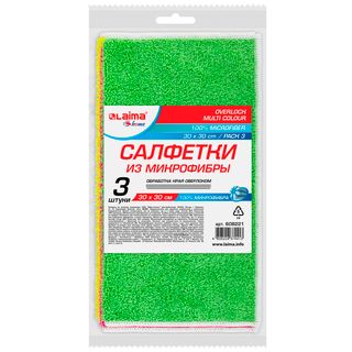 Әмбебап микрофибра майлықтары Laima "Home", өлшемі 30*30 см, жинақта 3 дана, ассорти / Тұрмыстық майлықтар oe.kz Әмбебап микрофибра майлықтары Laima "Home", өлшемі 30*30 см, жинақта 3 дана, ассорти / Тұрмыстық майлықтар
