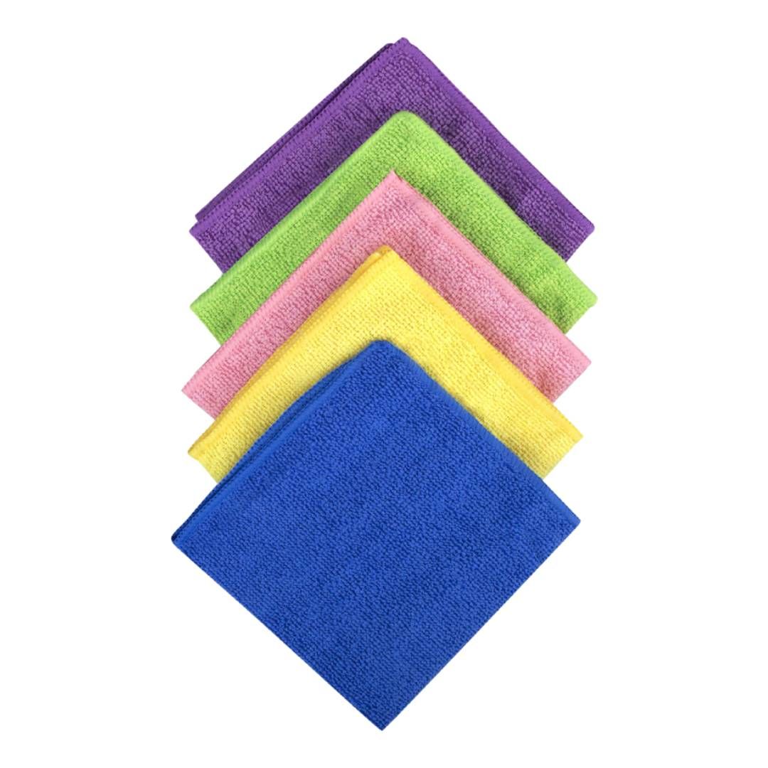 Әмбебап микрофибра майлықтары Laima "Home", өлшемі 30*30 см, жинақта 10 дана, ассорти / Тұрмыстық майлықтар №2
