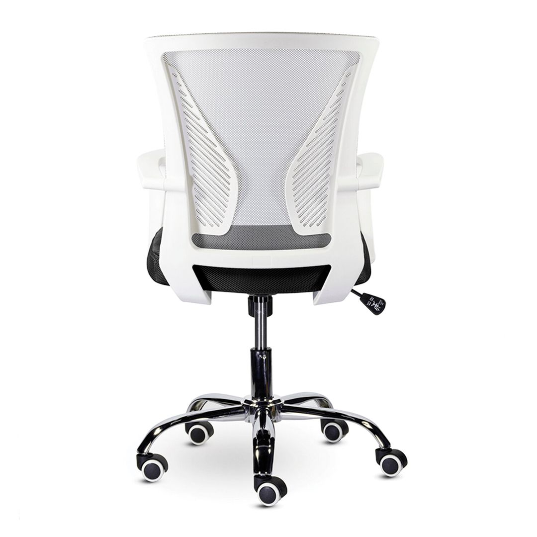 Кресло для персонала Brabix "Wings MG-306", сетка/ткань/хром, серое/черное / Кресла для персонала №5