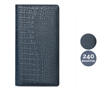 Қалталы визит салғышы Brauberg "Cayman", 240 визиткаға арналған, 140*250 мм, қара / Қалталы визит салғыштар