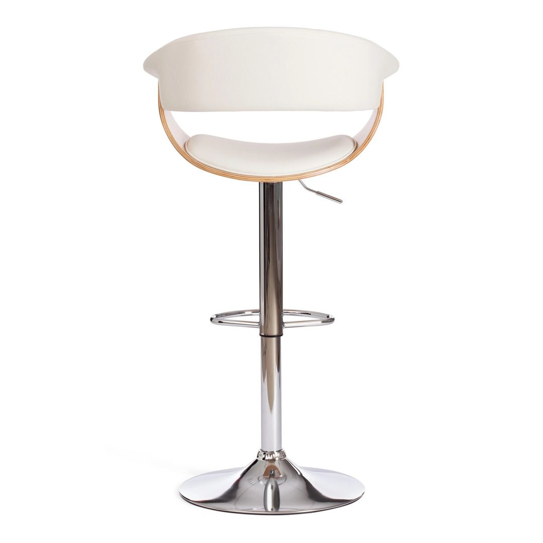 Стул барный Vimta, металл/дерево/экокожа, цвет белый / Стулья №2