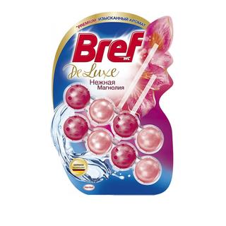 Унитазға арналған гигиеналық блок Bref Deluxe "Нәзік магнолия", 2*50 гр / Дәретхана және жуынатын бөлме құралдары