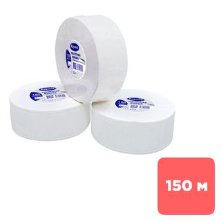 Орамдағы дәретхана қағазы Карина "Jumbo", 150 метр, 2 қабатты, ақ / Кәсіби дәретхана қағаздары