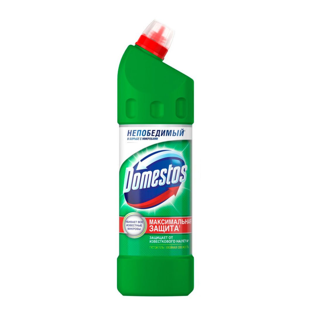 Средство для чистки сантехники Domestos "Хвойная свежесть", 1250 мл / Средства для туалетов и ванных комнат