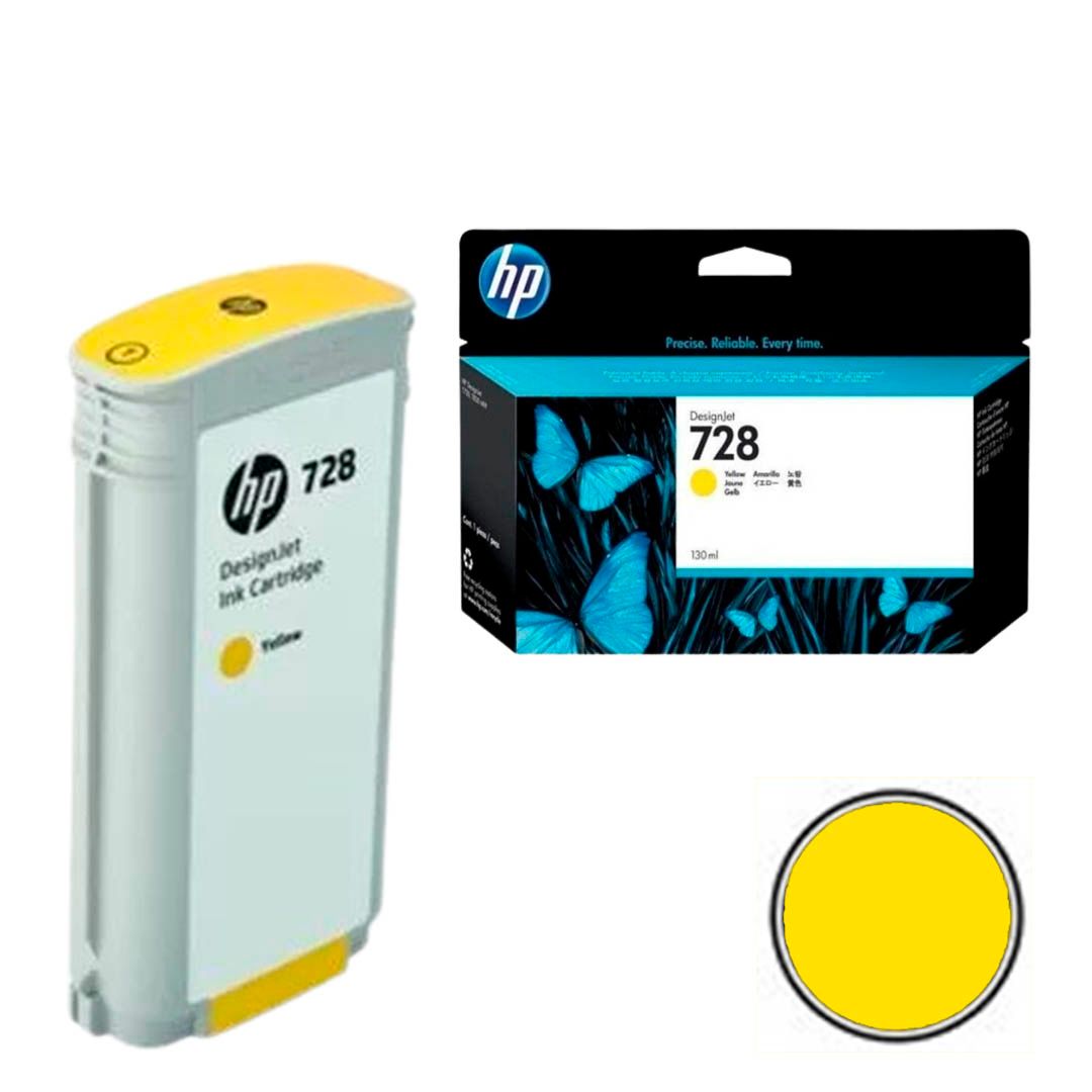 Картридж оригинальный HP T730 (F9J65A), для DJ T730, T830 MFP, желтый / Чернила