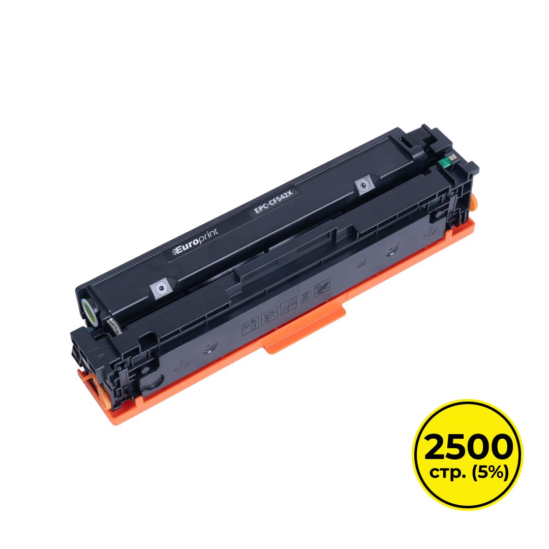 Картридж совместимый HP CF542X для LJ Ultra M254nw/M254dw/M281fdn/M281fdw, желтый  / Картриджи  цветные