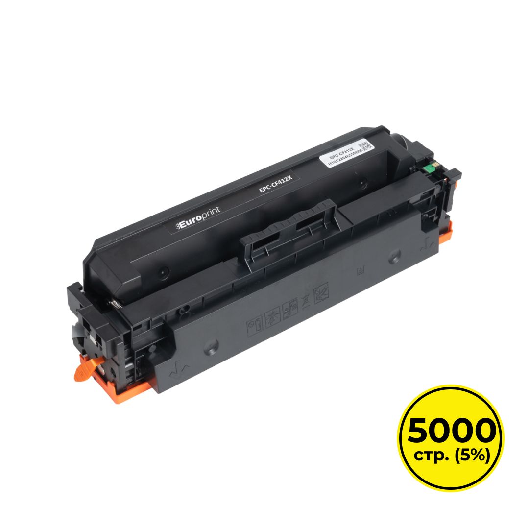 Картридж совместимый HP CF412X для LJ Pro M477fdn/M477fdw/M477fnw/M452dn/M452nw, желтый  / Картриджи  цветные