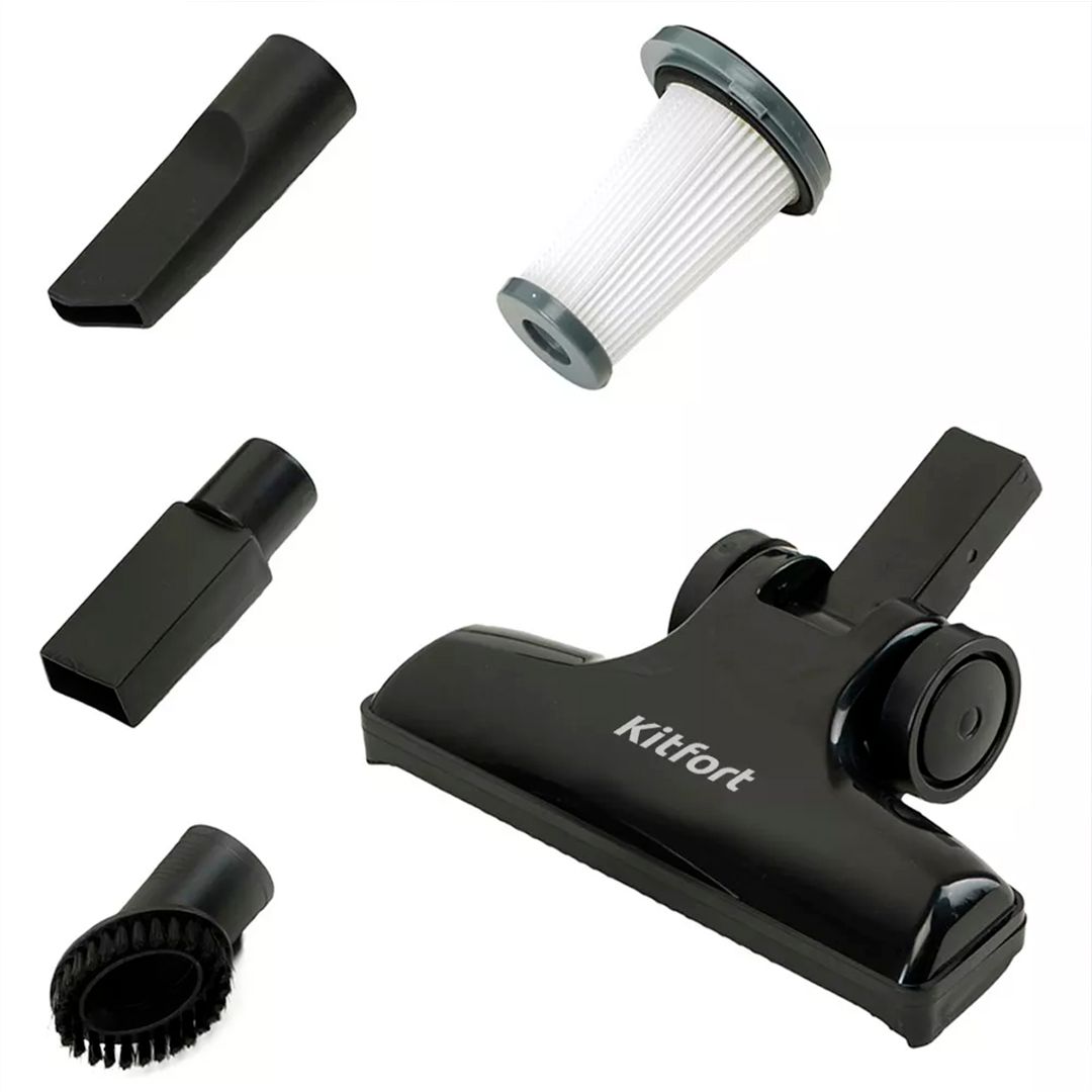 Пылесос вертикальный Kitfort KT-525-2, 600 Вт, 1,5 л, проводной, серый / Оборудование для уборки №4 oe.kz Пылесос вертикальный Kitfort KT-525-2, 600 Вт, 1,5 л, проводной, серый / Оборудование для уборки №4