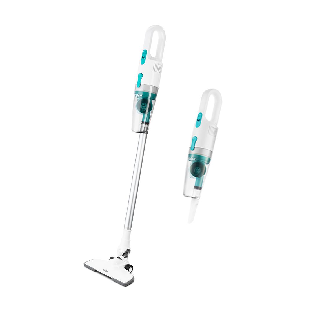 Пылесос вертикальный Kitfort KT-586-1, 600 Вт, 1,2 л, проводной, белый / Оборудование для уборки